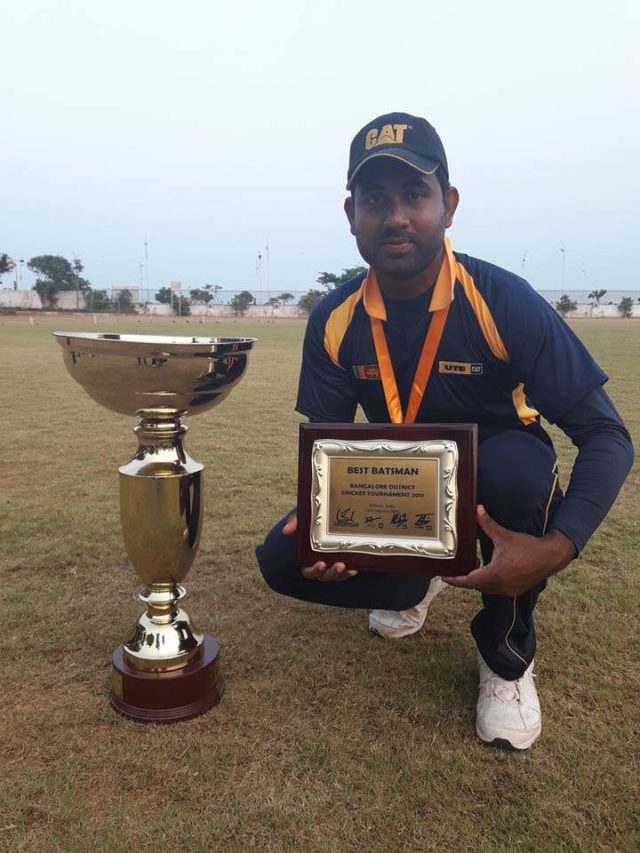 Defending Champions UTE won the Caterpillar Challenge Trophy Cricket